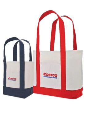 Costco Japan Exclusive  2-Pack Embroidered Canvas Bags